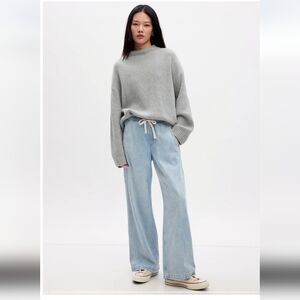 NWT Gap Factory wide leg pull on jeans - size Large